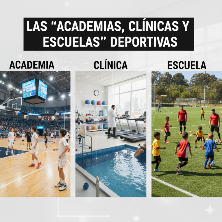 LAS “ACADEMIAS, CLÍNICAS Y ESCUELAS”  DEPORTIVAS