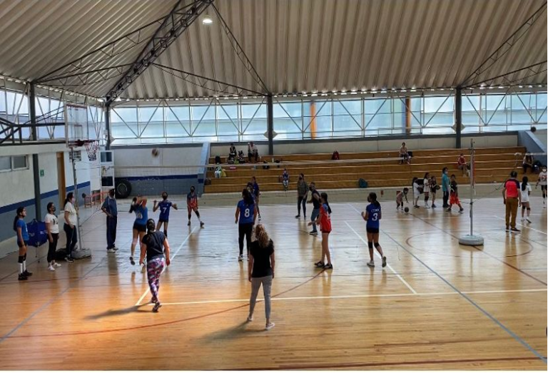 “Partido de Convivencia de Voleibol” en el Parque Ecológico 18 de Marzo