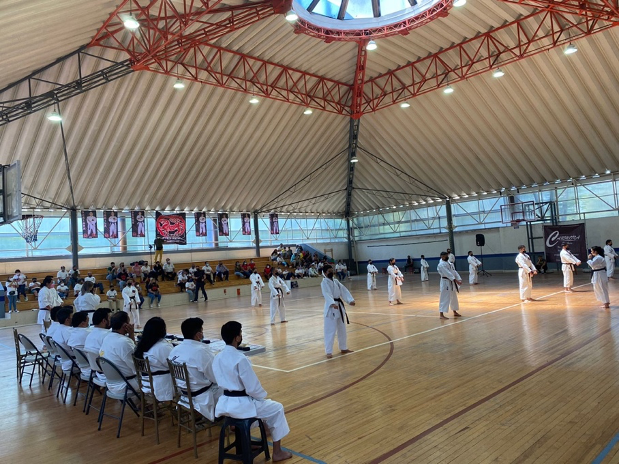 Exámenes de cambio de grado de la escuela Shutokan Karate- Do en el Deportivo Parque Ecológico 18 de Marzo.
